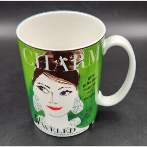 Kate Spade New York Mug Make Headlines Be Jeweled Lenox Ceramic Green Coffee